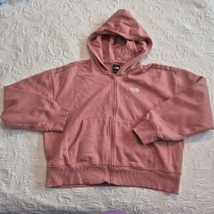 North Face women's Large Evolution hoodie full-zip Dusty Rose VVGUC